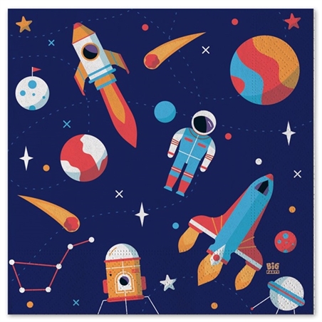 20 Tovaglioli 33 x 33 cm Astronaut