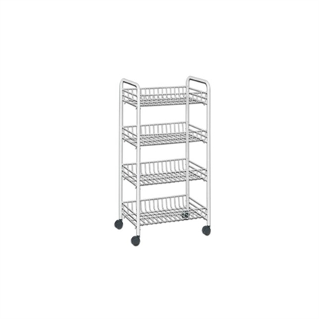 Carrello da cucina a 4 cesti con ruote