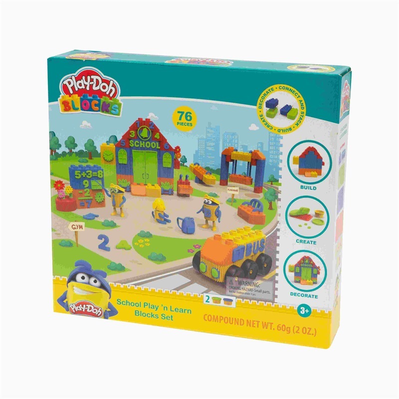 Playdoh Blocks Scuola 76 pezzi