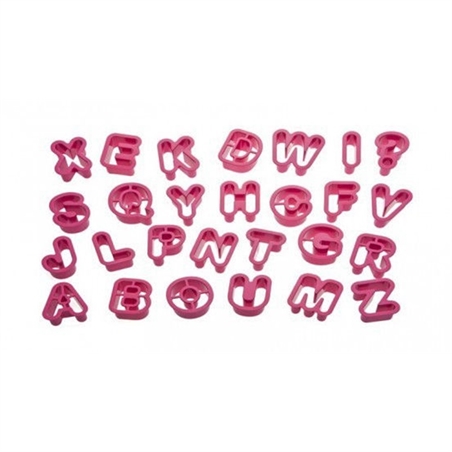 Kit Tagliapasta 5,2x2,2 cm Alfabeto 27 pezzi