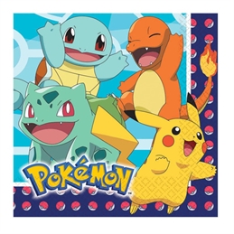 Tovaglioli 33x33 cm Pokemon Pikachu 16 pezzi