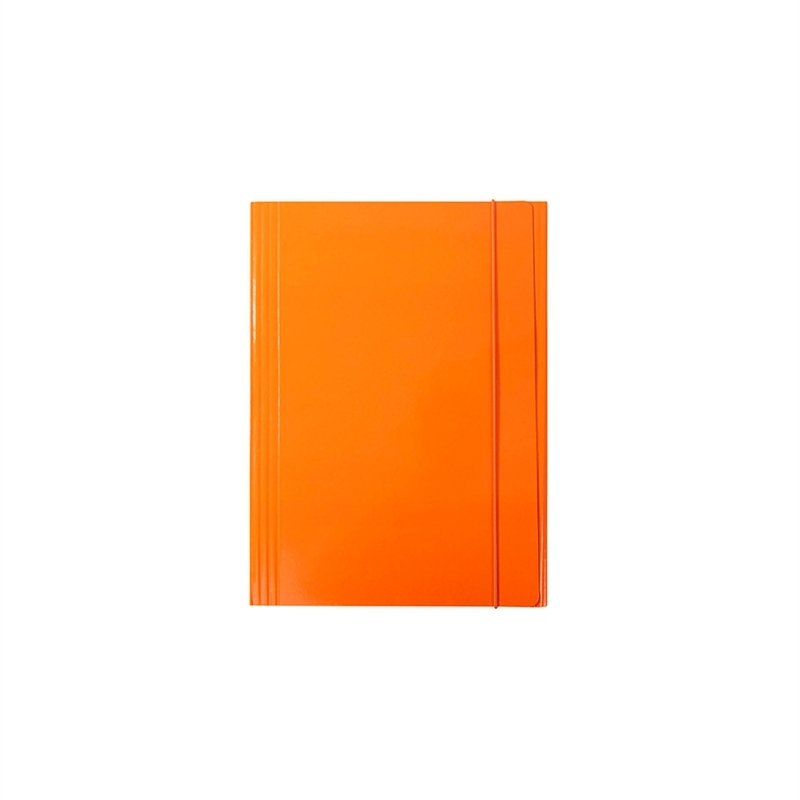Cartella 3 Lembi Con Elastico 500G 26 X 35 Cm Arancio