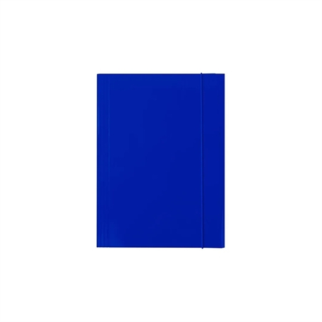 Cartella 3 Lembi Con Elastico 500G 26 X 35 Cm Blu