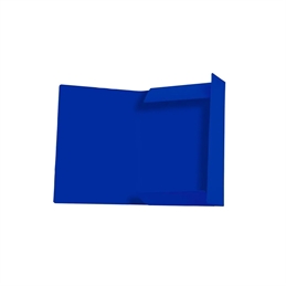 Cartella 3 Lembi Con Elastico 500G 26 X 35 Cm Blu