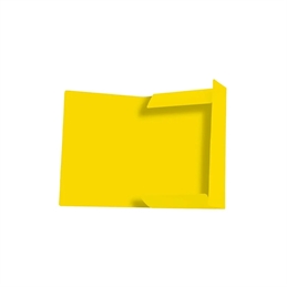 Cartella 3 Lembi Con Elastico 500G 26 X 35 Cm Giallo