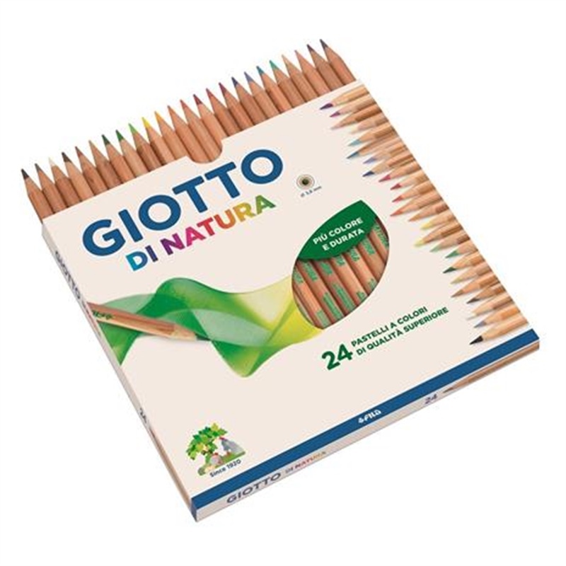 Pastelli Giotto di Natura Scatola 24 matite colorate assortite