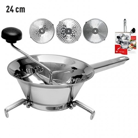 Passaverdure Rondo Deluxe Cm 24 In Acciaio Inox