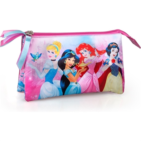 Astuccio Portatutto 3 Zip Principesse 22x13 Cm
