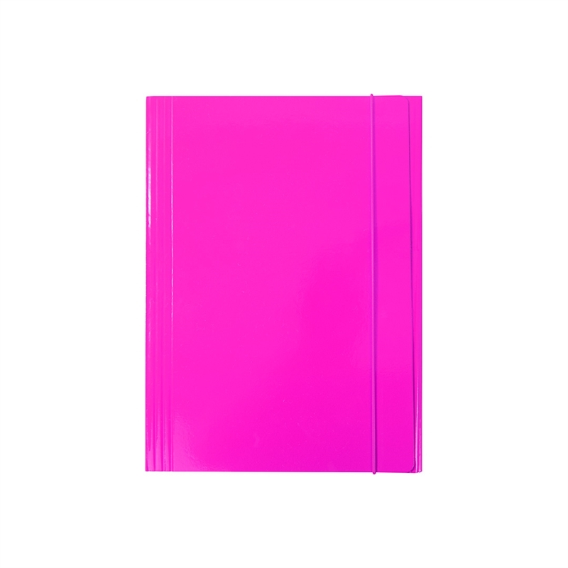 Cartellina 3L Con Elastico 500G 26X35Cm Fucsia