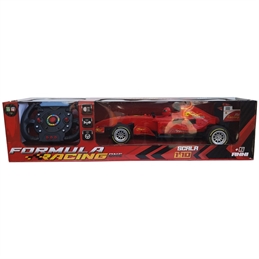 Auto Da Corsa F1 Con Luce E Suoni Radiocomandata Rossa Scala 1:10