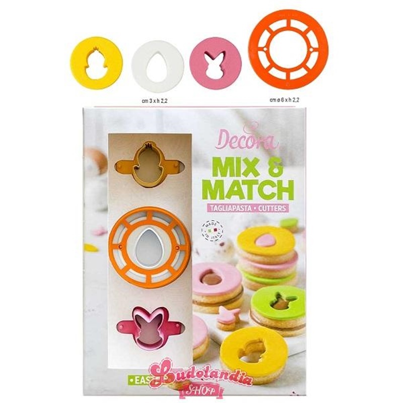 Tagliapasta Pasqua Mix andMatch, Dimensione: ø 3 – 6 x 2,2 h cm