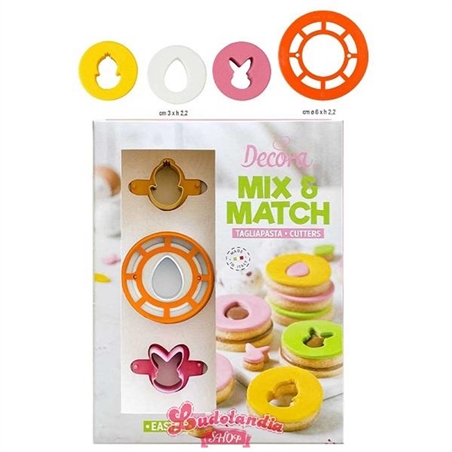 Tagliapasta Pasqua Mix andMatch, Dimensione: ø 3 – 6 x 2,2 h cm