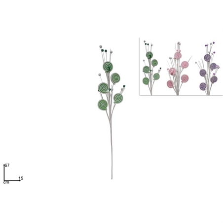 Stelo Lecca Lecca 3 Colori 67 Cm