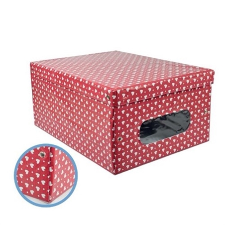 Scatola Portabiancheria Eco Heart Cm 50x39x24 