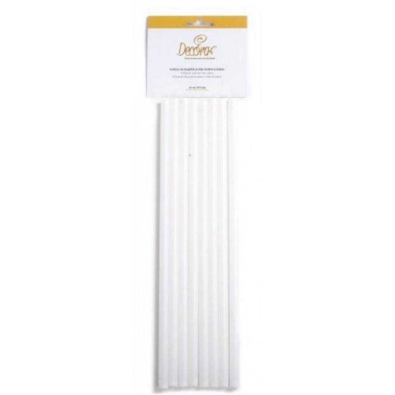 Pioli in Plastica altezza 30 cm diametro 8 mm 8 pezzi