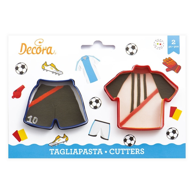 Set 2 Tagliapasta in plastica Maglietta e Pantaloncino