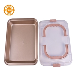 Teglia Da Forno Antiaderente In Metallo Con Coperchio 37 X 24,5 X H 5 CM