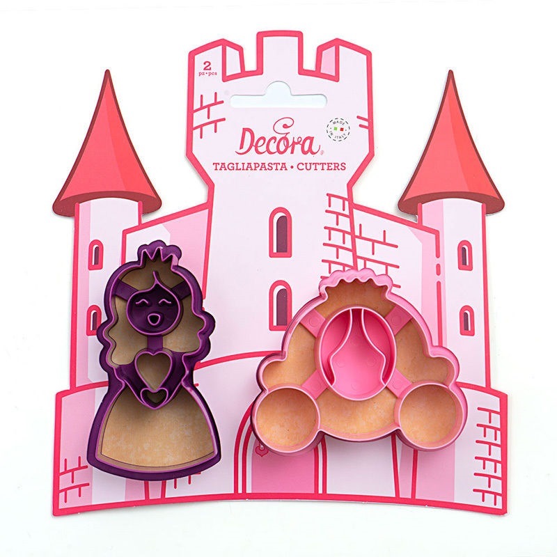 Set 2 Tagliapasta Princess in Plastica