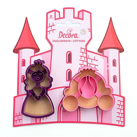 Set 2 Tagliapasta Princess in Plastica