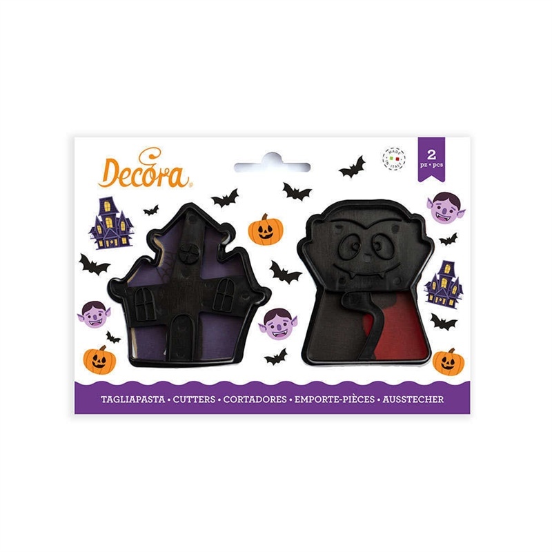 Set 2 Tagliapasta Vampire in plastica 6x8x2,2 cm
