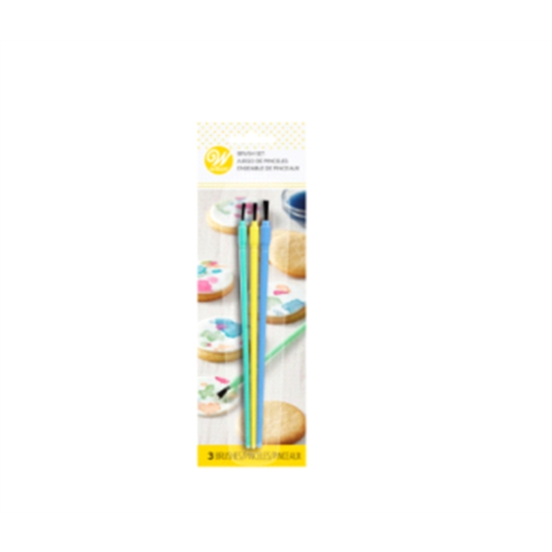 Set 3 Pennelli Decorativi In Plastica