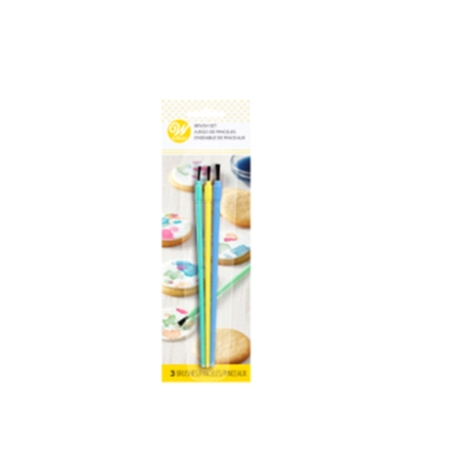 Set 3 Pennelli Decorativi In Plastica