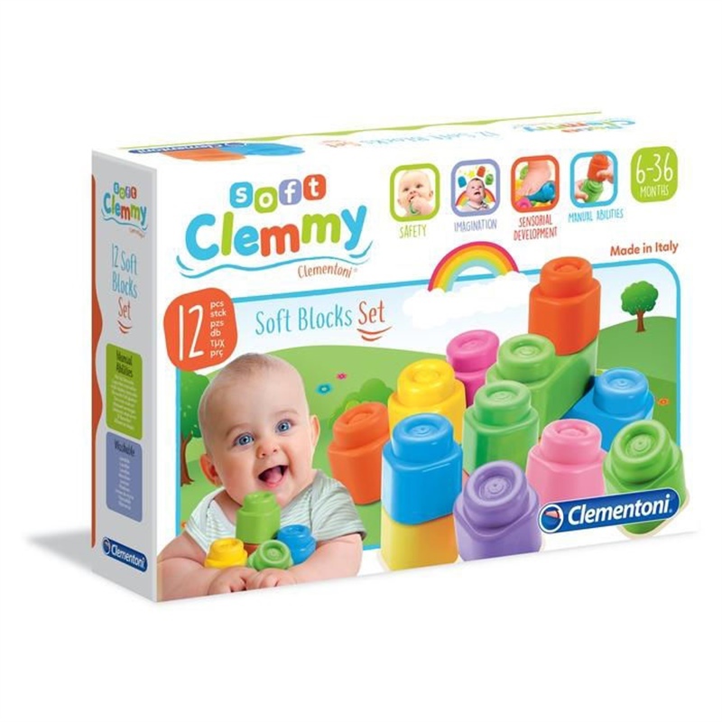 Clemmy set 12 mattoncini morbidi