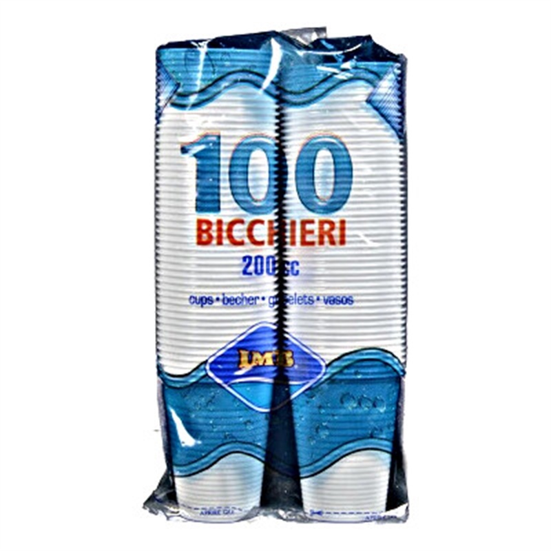 IMB BICCHIERE BIANCO CC.200 PZ.50+50