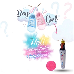 Holi Spray 30 cm con polvere Rosa