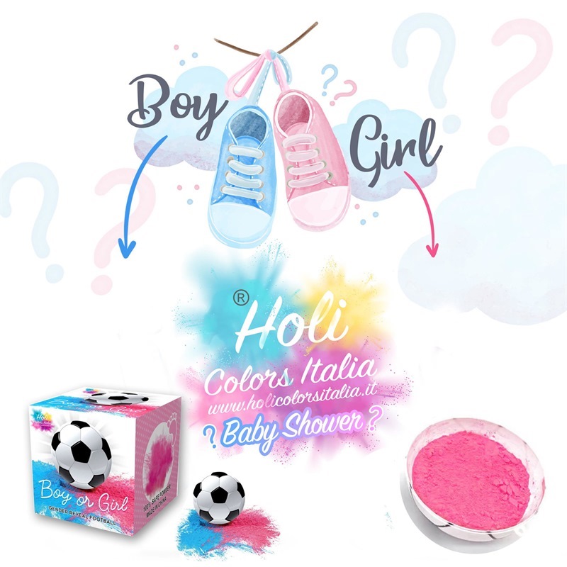 Holi Ball con polvere Rosa