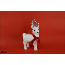 Renna 37 Cm Con Sciarpa