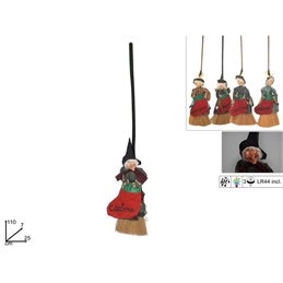 Scopa Befana Con Suono E  Luci