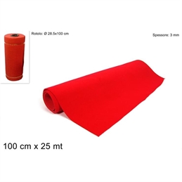 Rotolo Passatoia Altezza 100 Cm Rosso