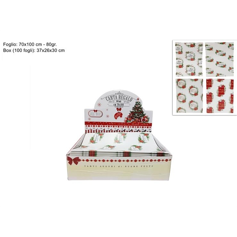 Carta Regalo Natalizia A Foglio 