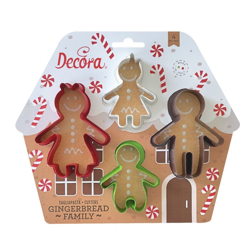 Set 4 tagliapasta Gingerbread Family