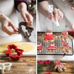 Set 4 tagliapasta Gingerbread Family