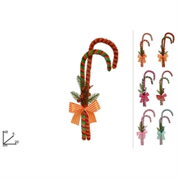 Bastone Candido Doppio Con Fiocco 48 Cm