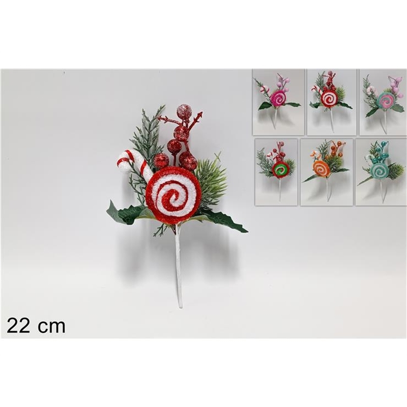 Spillone Lecca Lecca Con Bacche 22 Cm