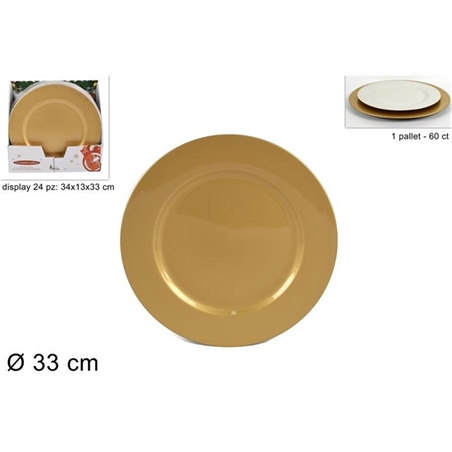 Sottopiatto 33cm oro