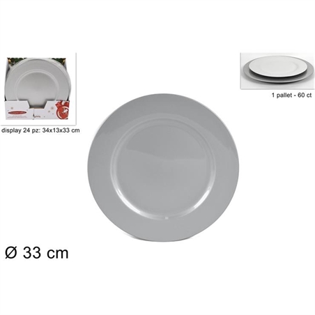 Sottopiatto 33cm silver