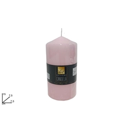 Candela Decorativa 15 x 7.5 Cm Rosa
