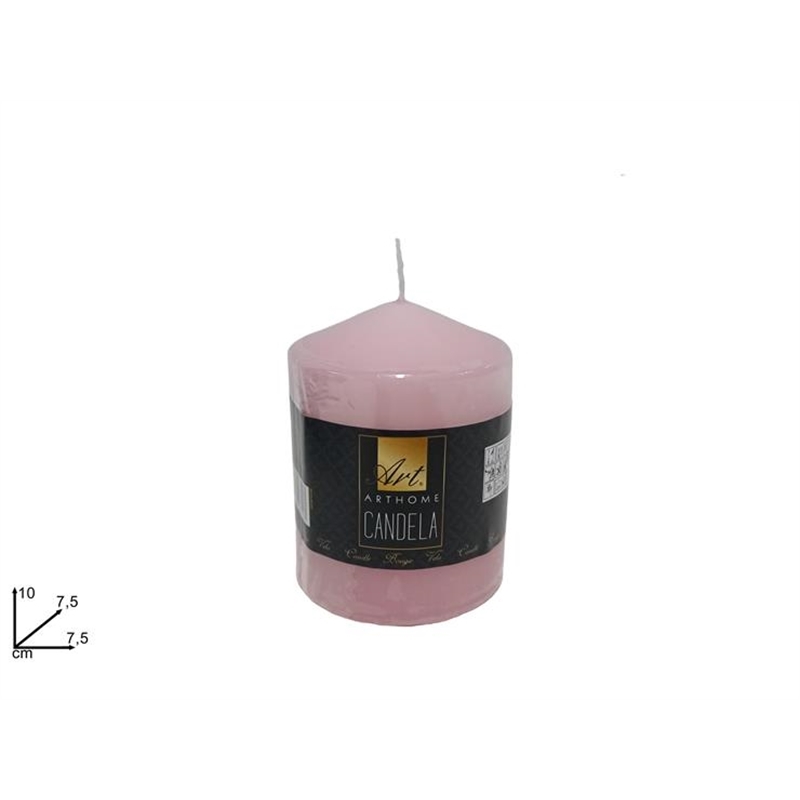 Candela Decorativa 10 x 7.5 Cm Rosa