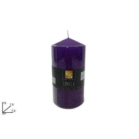 Candela Decorativa 15 x 7.5 Cm Viola