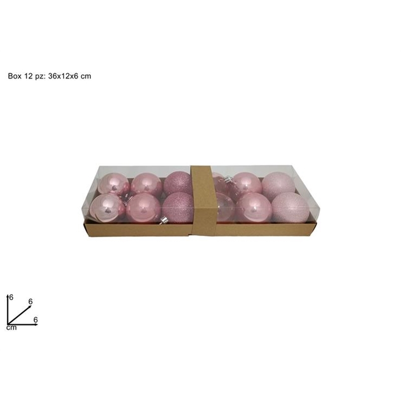 Palle 6 Cm Rosa Antico