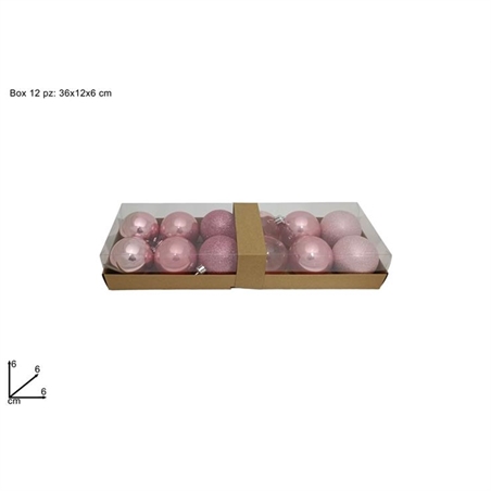 Palle 6 Cm Rosa Antico