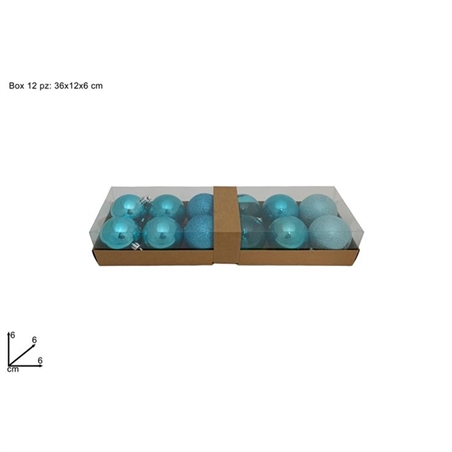 Palle 6 Cm Assortite Turchese