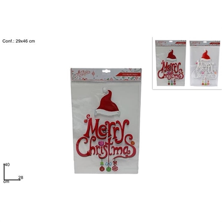 Sticker Floccato Merry Christamas 