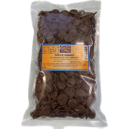 GOCCE GRANDI DI CIOCCOLATO 500 GR