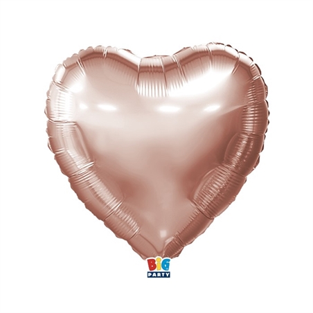 Palloncino Foil Cuore 18" Rose Gold Metal