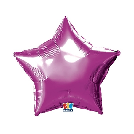 Palloncino Foil Stella 18" Fuxia Metal